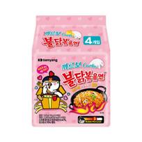 Samyang „Carbo Buldak“ kepti makaronai (Carbo Hot Chicken Skonis Ramen) 145 g (4 vnt) #1Pack
