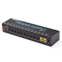 MOSKYAUDIO 12 kanalų gitaros pedalų maitinimo šaltinis su nepriklausoma apsauga nuo trumpojo jungimo LED maitinimas AU Plug juoda