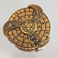 Dungeons and Dragons Hand Dice Spinner, DND Dice Spinner, Both D&D Roulette Dice and Stress Relief Toy 5.8*5.8*1.4 auksas