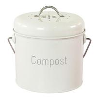 3L Stainless Steel Kitchen Compost Bin Recycling 1.3 Gallon Compost Bucket Farmhouse Compost Bin with Lid for Food Waste Rust