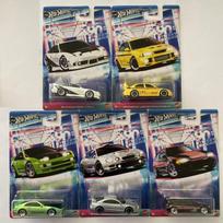 Hot Wheels Mainline 90s Street Scene Set Modeliukų rinkinys (1992 Honda Civic,Nissan 180SX,Mitsubishi Lancer VI,Nissan 300ZX,Toyota Celica GT-Four) (yra Sandėlyje)