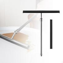 Shower Squeegee Stainless Steel Rod Window Glass Wiper for Home