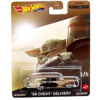 Hot Wheels Premium Pop Culture Mandalorian Modeliukas 59 Chevy Delivery Star Wars