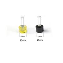1 pora dvipusių guminio plaktuko galvučių 25mm 30mm 35mm 40mm 45mm geltonos ir juodos nailoninės galvutės black