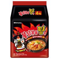 Samyang Buldak kepti makaronai originalus troškinys (Karštas vištienos skonio Ramen troškinio tipas) 145 g (4 vnt) #1Pack