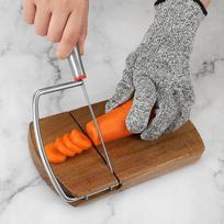 Dessert Food Slicer Guillotine Easy to Use Cheese Cutting Board Cutter for Biltong Fruits Ham black