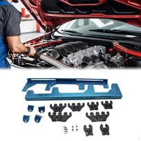 Linijinis uždegimo žvakės laidų separatorius, priedai V8 dangtelis, skirtas „Chevy SBC 350“ gray