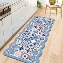Virtuvės grindų kilimėlis įėjimo durų pėdų kilimėlis Durų ilgas kilimėlis Etninio stiliaus kilimas Buitinis sugeriantis kilimėlis 40 * 60cm