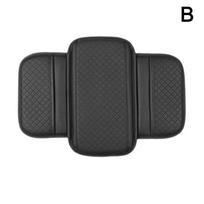 Artificial Leather High-End Plaid Car Armrest Pad Wear-Resistant Pad Protective Console Armrest With Storage Bag Center Cov D4C9