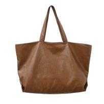 Black Color Oversized Tote Bags for Women  Lightweight Big Capacity Soft Leather Shoulder Bag Unisex Simple Fashion Shopper 65x18x40cm