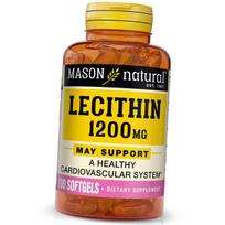 Sojų lecitinas, Lecitinas 1200, Mason Natural 100 gelio dangteliai (72529012) 100softgels
