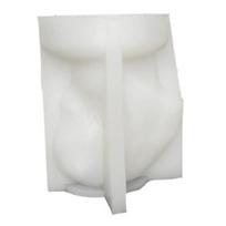 Arklio galvos skulptūra, silikoninė forma, nelipni daugkartinio naudojimo 3D arklio galvutė žvakių gipso meno derva, gaminanti „pasidaryk pats“ muilo aromato žvakių formų amatų reikmenys balta