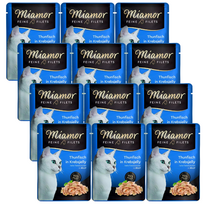 Miamor Feine Filets - drėgnas kačių maistas tunas krabų drebučiuose 6x100g
