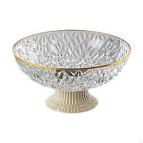 Stilingas vaisių dubenėlių rinkinys rafinuotam namų dekorui crystal fruit plate white