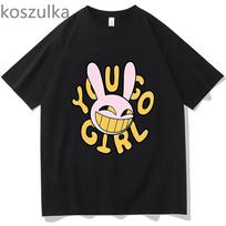 Anime The Amazing Digital Circus Jax Merch marškinėliai Bunny you go Girl Unisex marškinėliai trumpomis rankovėmis Kasdieniai marškinėliai Vasaros mados viršūnės L