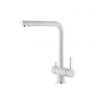 Virtuvinis Maišytuvas ALVEUS AQUILA baltas su jungtimi filtrui