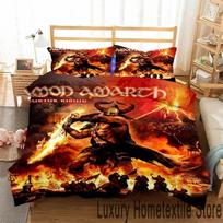 3D Spausdinimo Mados Amon Amarth Patalynės Komplektas Dvigulis Twin King Antklodės Užvalkalas Antklodė Pagalvės Užvalkalas Berniukams Mergaitėms Suaugusiems Miegamasis EU Single 135x200cm