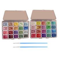 Akvarelinių dažų rinkinys Shimmer Metallic Paints Spalvingų perlamutrinių akvarelinių dažų rinkinys tapybai A