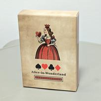 9*6.5cm 54 kortos „Alisa Stebuklų šalyje“, pilnas komplektas popieriaus skiautiniams, amatams, pokerio kortų komplektas