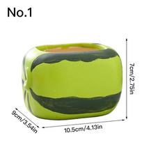 Hand Painted Fruit Flower Pot Ceramic Succulent Pot Planter Home Decor Indoor Decoration Desktop Ornaments Bonsai Plant Pot No.1