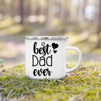 Geriausi mama/tėtis/teta/sūnus spausdinti puodeliai gėrimai alaus pieno puodelis kūrybingas kavos arbatos puodeliai stovyklavimo laužo emalio puodeliai Geriausia dovana šeimai 360ml