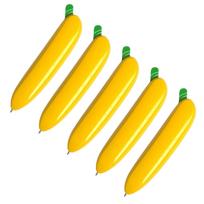 5Pcs Novelty Banana Pen Retractable Ballpoint Pen Christmas Stocking Fillers for Student Reward Birthday Party Supplies