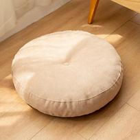 Inyahome Didelės grindų pagalvės Apvali sėdėjimo pagalvė suaugusiems vaikams Kuokštuota stora meditacijos pagalvė jogai, svetainei, tatamiui Round 42cm