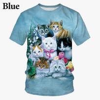 Juokinga Asmenybė Mielas 3D Spausdinimas Vyriški Trumparankoviai Madingi Laisvalaikio Unisex Marškinėliai 3XL gray