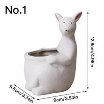 Mielas kengūros gėlių vazonas Keramika Sukulentų vazonas Sodintuvas Namų dekoras Stalo ornamentai Sodo dekoracija Bonsai augalų vazonas No.1