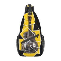 Music Guitar Small Sling Bags Chest Crossbody Shoulder Backpack Outdoor Sports Daypacks Dire Straits Cool Satchel 9* 19* 39