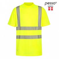 Marškinėliai PESSO Hi-vis, geltoni
