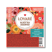Lovare Juodoji Arbata „Assorted“ – 50 pakelių rinkinys