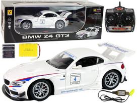 Automobilis BMW Z4 su nuotolinio valdymo pultu, baltas