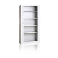 Metalinė dokumentų spinta su žaliuzinėmis durimis „OFFI“ 1000x420x1920mm