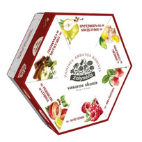Vaisinės arbatos rinkinys ŽOLYNĖLIS, Vasaros skonis, (6 rūšys po 10vok),125g