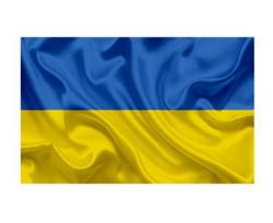Ukrainos vėliava 100x170 cm, su karabinais