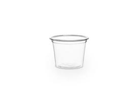 Vienkartinis indelis padažui , PLA, skaidrus, 30 ml, 100 vnt