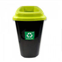 Rūšiavimo šiukšliadėžė stiklui Plafor 45 L, žalia , 680-02