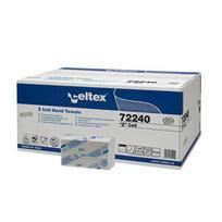 Rankšluostinės servetėlės Celtex 72240, Z Cell, 2 sl, 150vnt, 24x24cm