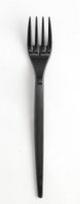 Vienkartinės šakutės SUPERIOR, PS, juodos, 17 cm, 50 vnt