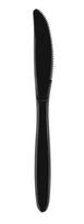 Vienkartiniai peiliai SUPERIOR,PS, juodi, 17 cm, 50 vnt.