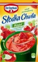 Greito paruošimo kisielius DR. OETKER, žemuogių skonio, su džiovintais vaisiais, 31,5 g