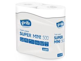 Tualetinis popierius GRITE Super Mini 500, 2 sluoksnių, 4 rulonai