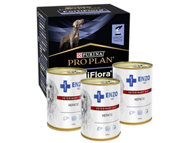 PURINA PVD FortiFlora Dog 30 paketėlių + 3x ENZO VET Hepatic nuo kepenų ligų šunims 400g