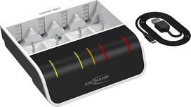 "Ansmann" akumuliatoriaus įkroviklis, automatinis akumuliatoriaus įkroviklis su remonto režimu. Akumuliatorių įkroviklis Powerline 4 Smart