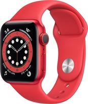 "Apple Watch Series 6" (GPS, 40MM) aliuminio laikrodis (PRODUCT)RED su (PRODUCT)RED sportiniu dirželiu (Visuotinis)