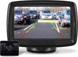 "AUTO-VOX" atbulinės eigos kameros belaidis rinkinys su 4,3 colių / 11 cm LCD monitoriumi, belaidė pagalba parkuojantis 12-24 V su IP68 vandeniui atsparia skaitmenine atbulinės eigos kamera su geru naktiniu matymu (TD2)