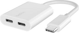 "Belkin Rockstar" USB-C garso ir įkrovimo adapteris, ausinių adapteris, USB C adapteris, greitasis įkrovimas su USB-C Power Delivery 60 W, skirtas "iPhone 15", "iPad", "Galaxy", "Note", "Google Pixel", LG, "Sony", "OnePlus" -