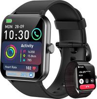 "Blackview" išmanusis laikrodis vyrams moterims su telefono funkcija (skambinti / priimti skambučius) / pranešimų priminimas, sporto laikrodis su 100+ sporto režimų, fitneso laikrodis, širdies ritmo miego monitorius, žingsniamatis, išmanusis laikrodis