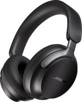 "Bose QuietComfort Ultra" belaidės ausinės su erdvinio garso slopinimu, ausinės per ausis su mikrofonu, iki 24 valandų veikianti baterija, ausinės su kambario garsu, juodos spalvos